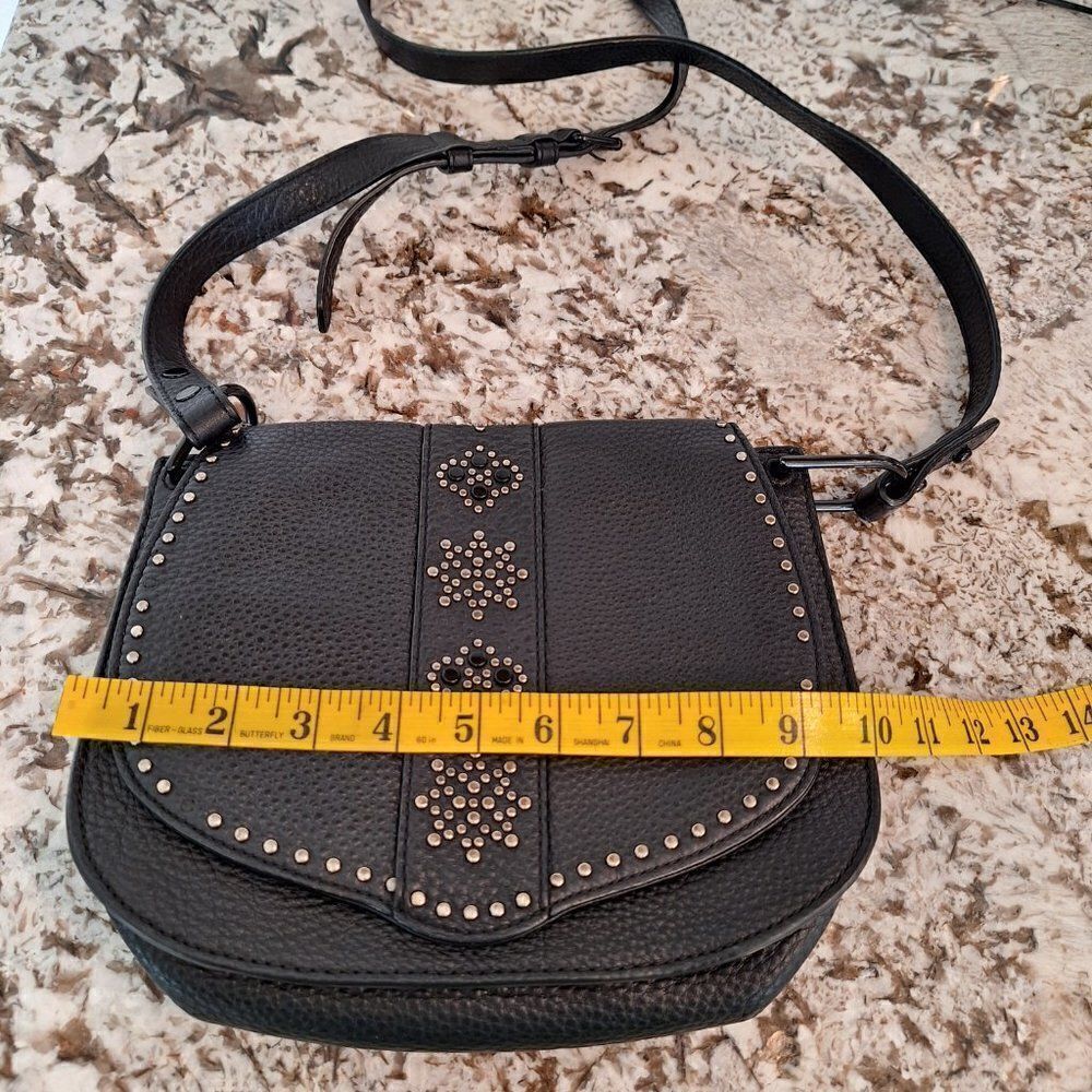 ‎Rebecca Minkoff Saddle Black Leather Crossbody - Picture 13 of 14